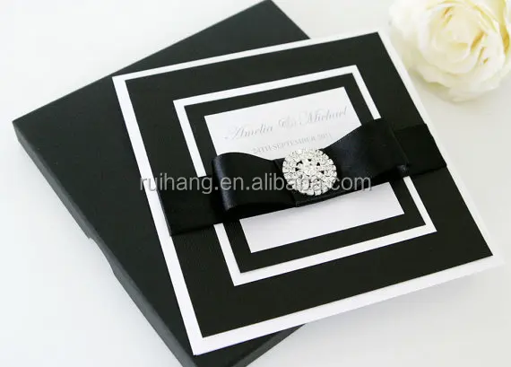 Luxurious Black Theme Jeweled Africa Style Wedding Invitation Cards Card Invitations Luxurious Black Theme Jeweled Africa Style Wedding Invitation Cards Card Invitations