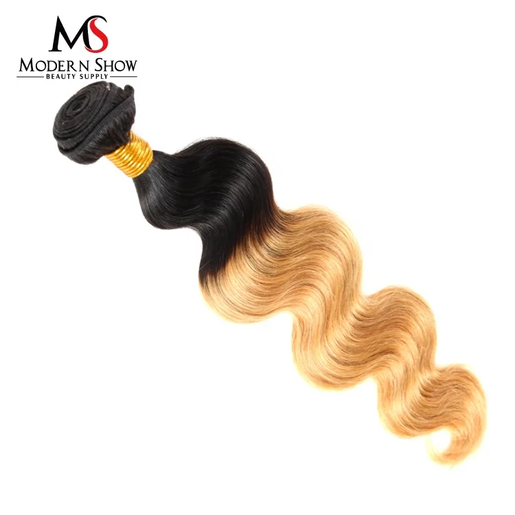 

Modern Show Hair popular 1b 27 ombre color hair weave 2 tone color ombre hair extension, 1b 27 ombre hair