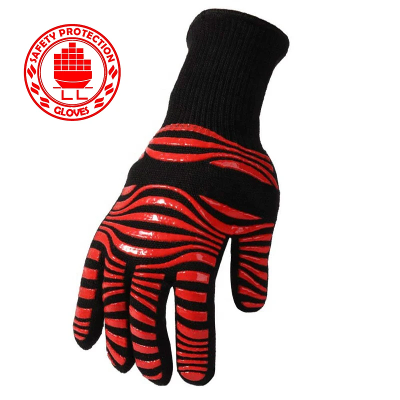 800 Degrees Heat Insulation Gloves High Temperature Resistant Gloves To