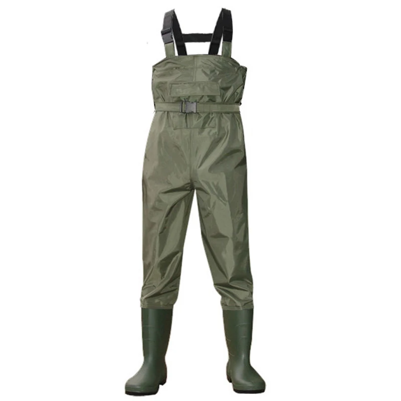 
Hotsales 70D Waterproof Nylon PVC Fishing Chest Waders Fishing Boots 