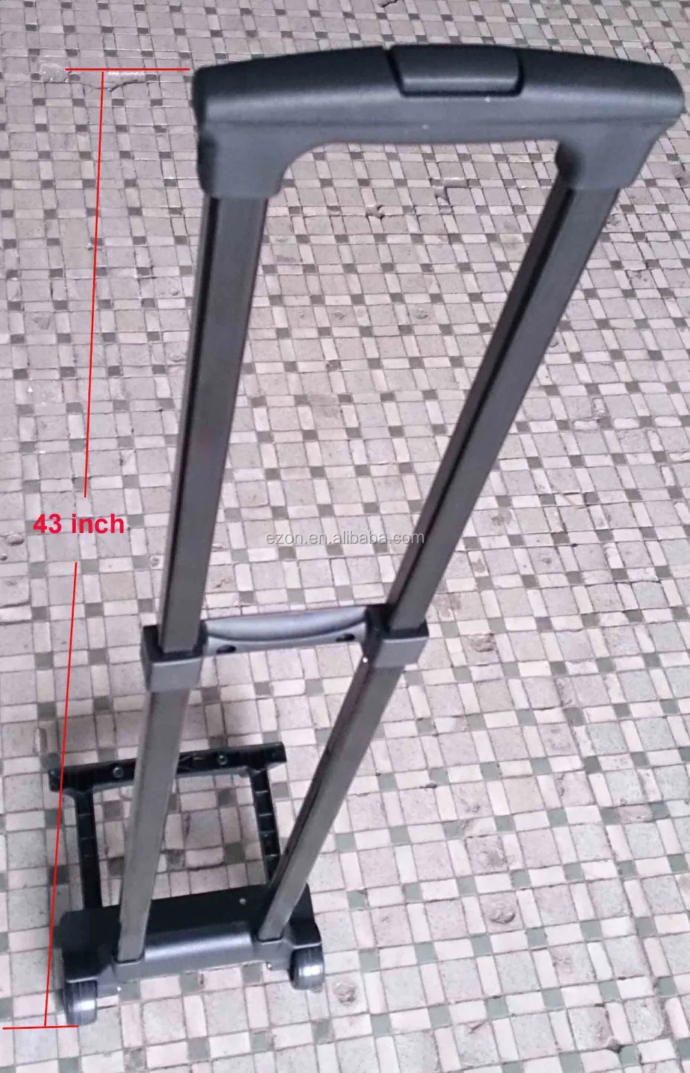 Telescopic Luggage Trolley Handle Parts,Retractable Aluminum Luggage