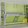 Murphy bed folding wall bed,wall mounted bed with bunk bed design,hidden wall bed