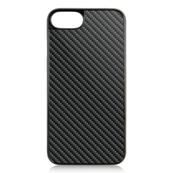 

For iPhone 7 7plus Flat angle pc bottom with carbon fiber case protective phone case, Black