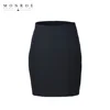Women High Elastic Nylon Cotton Package Women Black Knitted mini Skirt