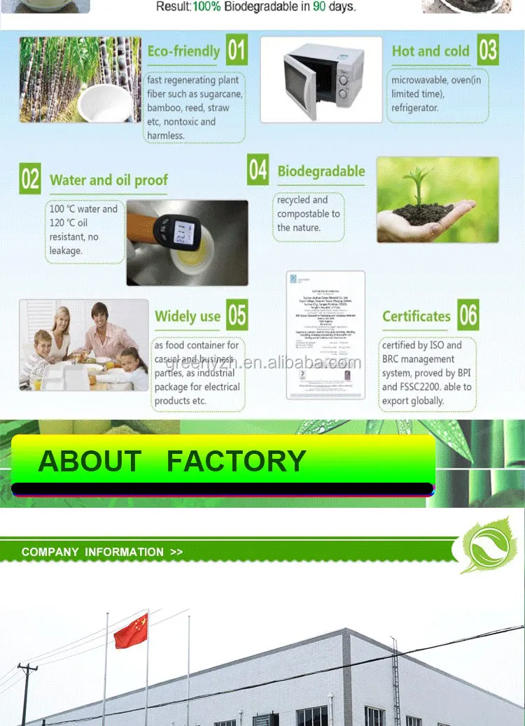 Hamburger Box Disposable Bamboo Biodegradable Eco-friendly Tableware Box 6