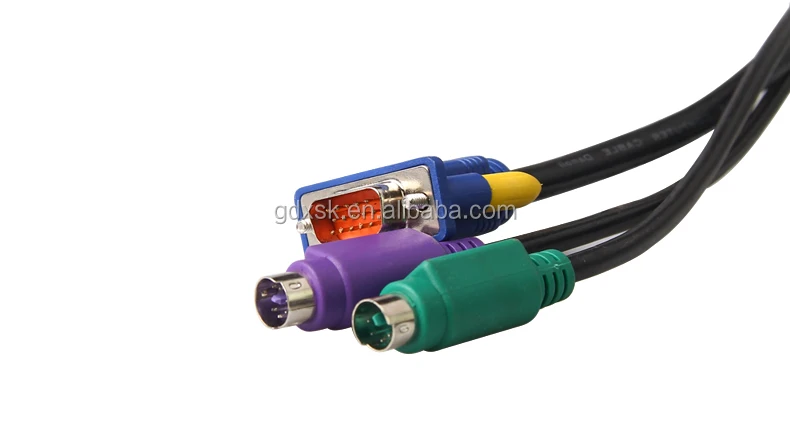 VGA TO PS/2 CABLE KVM CABLE Mouse Keyboard 1.5/3/5m