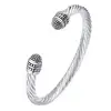 Fashion Jewelry Brand Cable Wire Retro Antique Bangle Elegant Beautiful Valentine