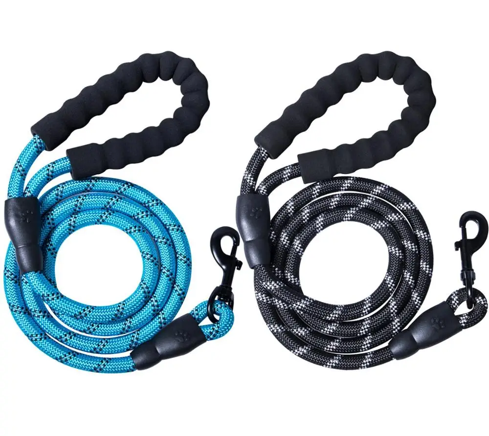 

Wholesale High Quality Dog Lead Round Rope Durable Reflective Nylon Dog Leash Pet Dog Leash, All colors can be customed