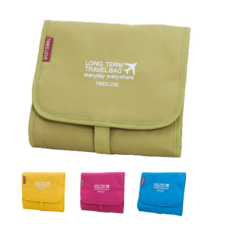 

Wholesale Foldable Detachable Eco- friendly Girls Toilet Bag Wash Luxury Toiletry Bag Airline Organizer Makeup Pouch Cosmetic, Blue,yellow,green,dark green,rose red