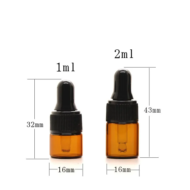 Customize Size 1ml 2ml 3ml 5ml Small Tubular Glass Bottles Dropper Vial For Sample Buy Glass 5074