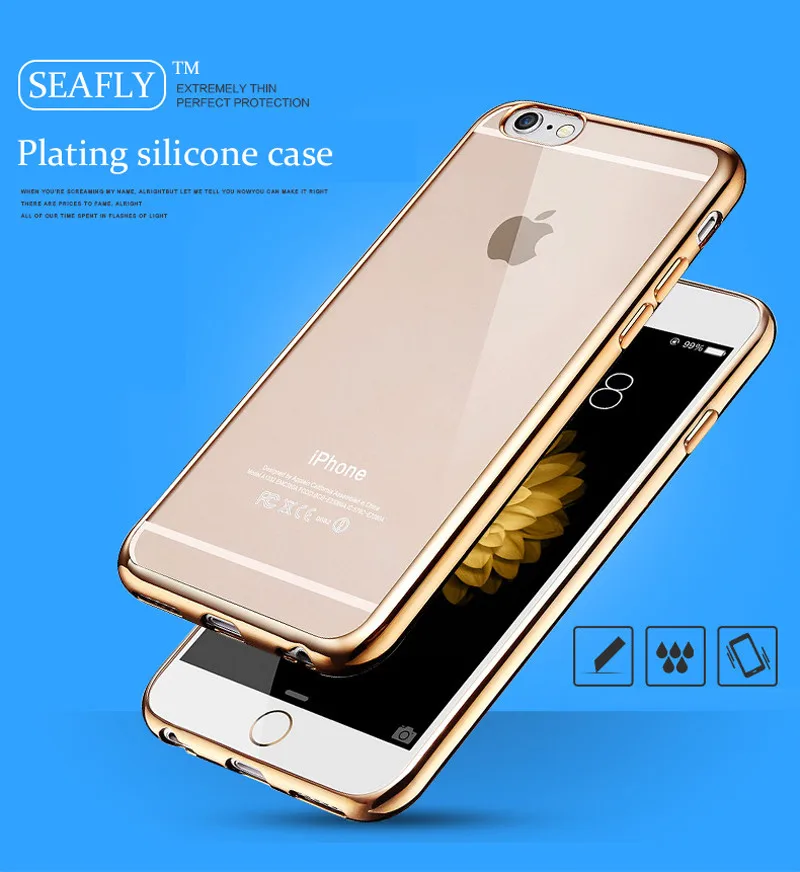 For iPhone 6s Bumper Case Slim Cases Scratch Resistant Silicon Back