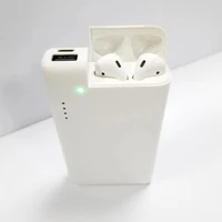 

New Type-C input 10000mAh cellphone power bank portable battery charger for iPhone and Apple headphone