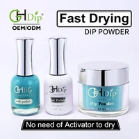 

Custom private label Acrylic Dip Powder 3 in 1 perfect Color Match Gel Nail Polish and Lacquer