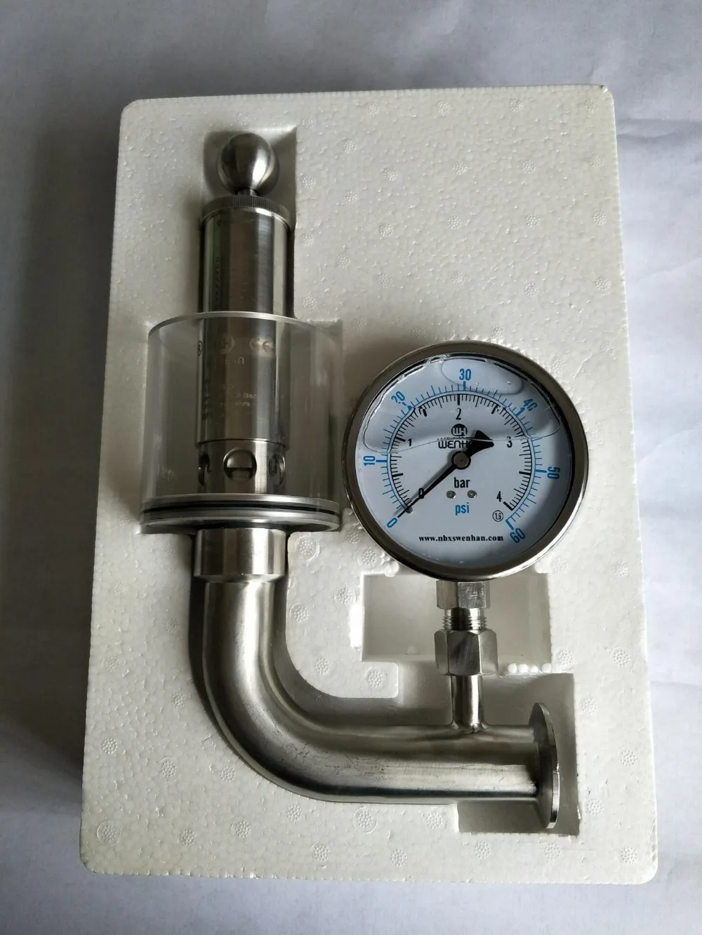 Stainless Steel Pressure Gauge Beer Brewing 2.5" 63mm Dia Panel Mount
