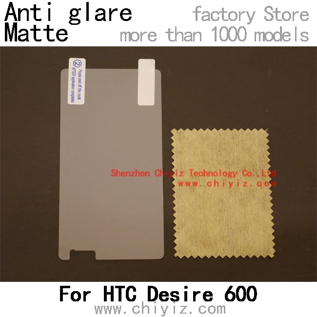 matte anti glare screen protector protective film for HTC Desire 600 Dual Sim Desire 606W 608T