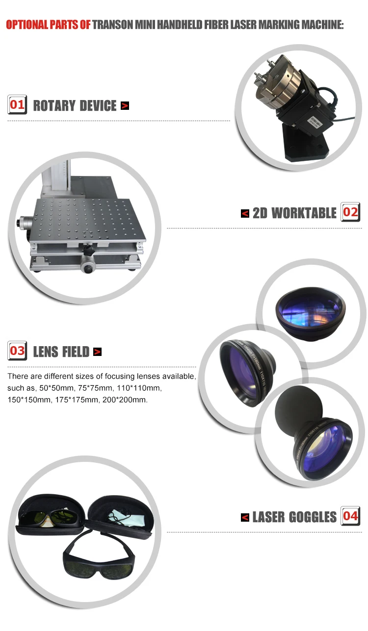 MOPA Portable Double Color Sheet 30W Fiber Laser Marking Machines