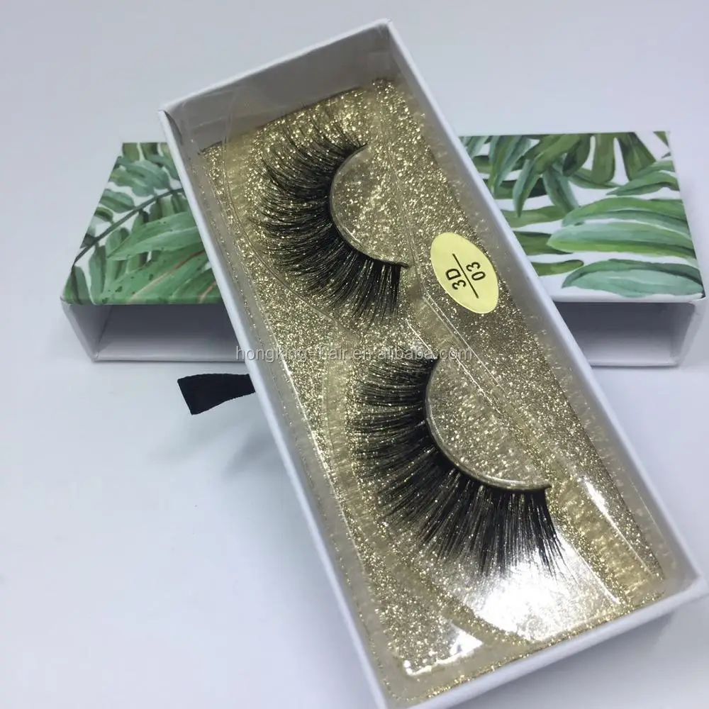 

Very Soft 3D Faux Mink Lashes 3D Silk Eyelashes Private Label Eyelash Packaging Make Up for Woman, Natural black