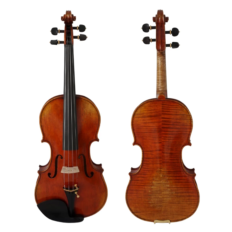 

China handmade painted antique brown professional violin for sale