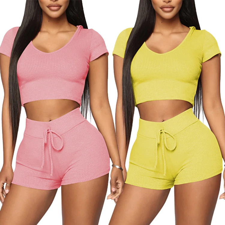 

Best Selling Solid Color Sports Suit Two Piece Set Jumpsuit Bodycon Sexy Women Clothing, As picture;can be change