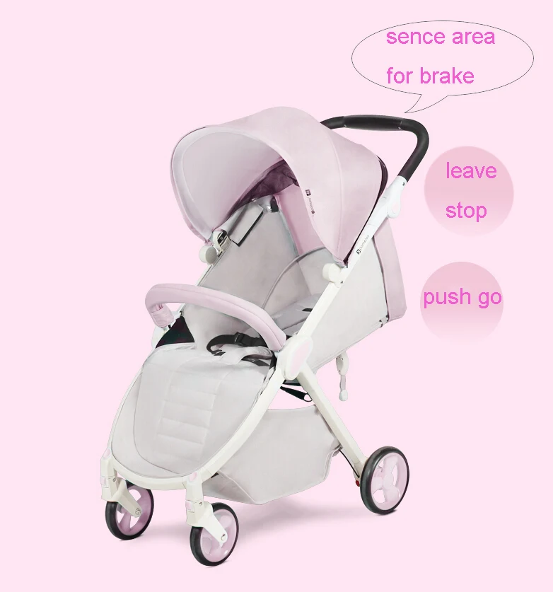 New Adult Electric Moto Baby Stroller Auto Sense Brake Baby Buggy Smart