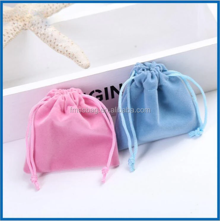 Custom Suede Jewelry Makeup Envelope Pouch / Velvet Jewelry Bag With