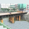 strengthen type army green or light gray painted steel structure pedestrian bailey bridge for sale or rent