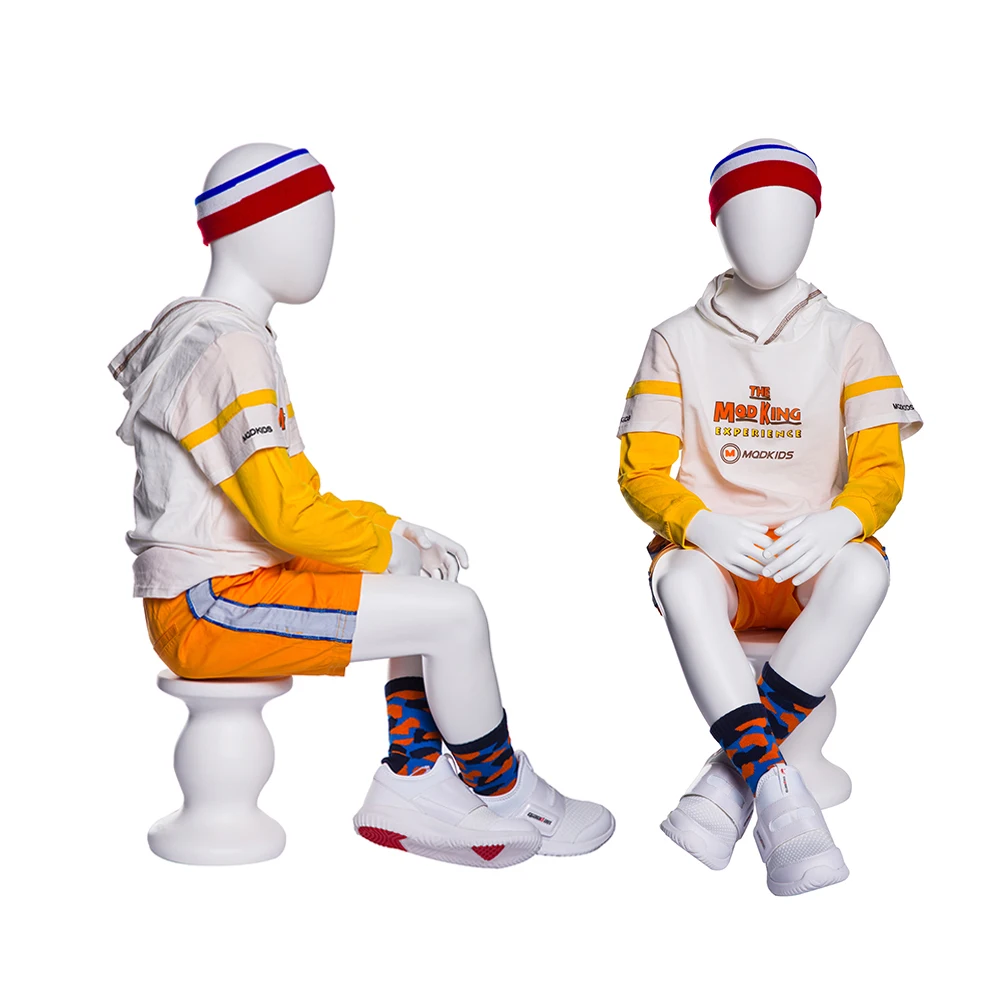 Nikw5 Manequins Children Mannequin Sitting Pose Clothes Display Kids