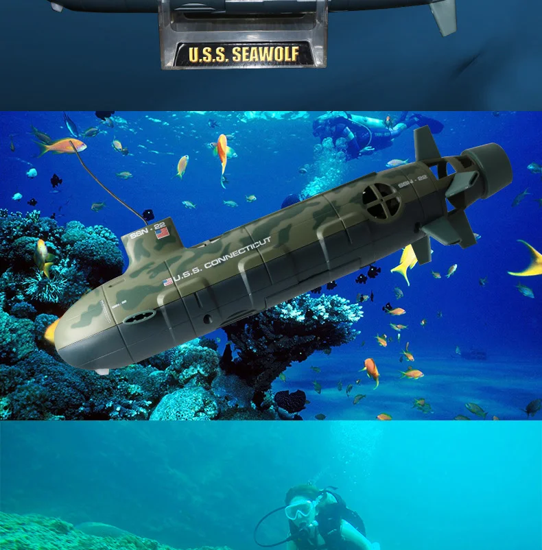 2019 Upgraded Electric Us Remote Control U.s.s Seawolf Nuclear Rc