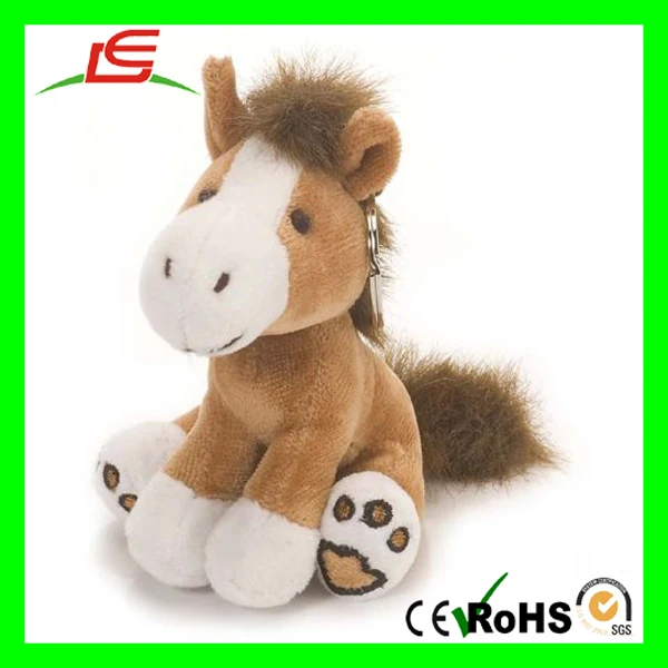 plush horse keychain