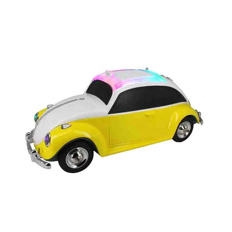 Led lamp cut small car model subwoofer portable wireless speaker