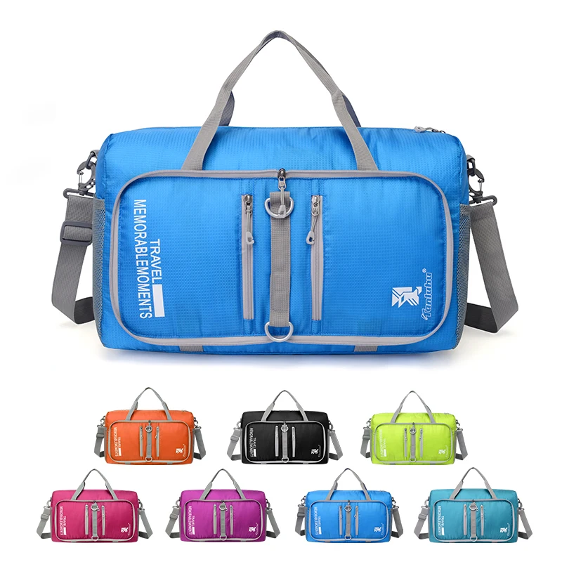 

Waterproof nylon sports duffle bags with custom print travel bags weekender travel gym backpack, Customized color