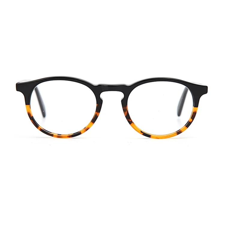 

SRA197 round amber acetate optical blue light block glasses, Pic or customized