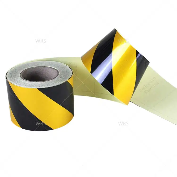 Safety Strip Reflective Tape Sticker Hazard Warning Conspicuity Pvc ...