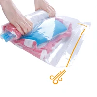 

Factory best vacuum storage plastic bag space saving hand roll bags for travelling