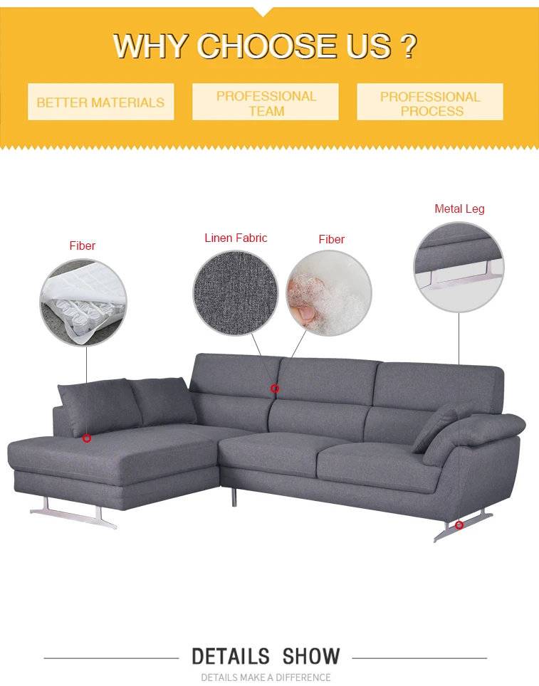 Sofá Seccional En Forma De L,Gran Oferta De China,Muebles Para Sala De