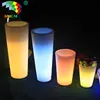 Big Plastic LED Flower Pot Light Color Changing Luminous Floor Vase For Garden Living Room Bedroom Dining Room Decoration Pots