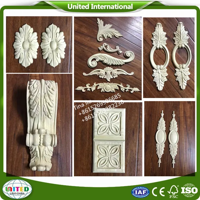 Wood onlays Furniture components