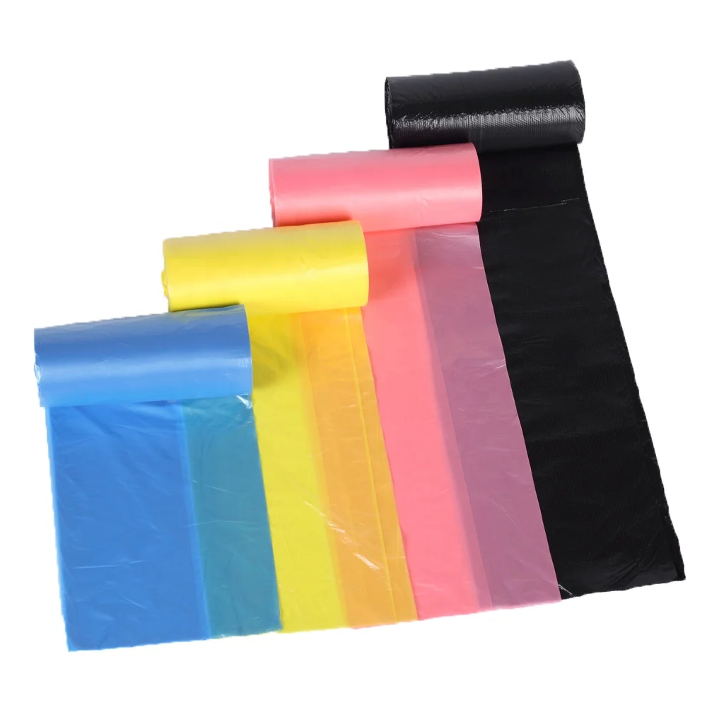 HDPE/LDPE Trash Can Liners Hs Code For Plastic Garbage  Bag With Different Color Available