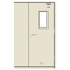 Anti-fire rated steel commercial glass doors core office entry door design