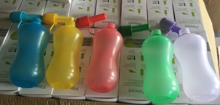 BPA Free Colorful 750ml Filter Water Bottle with Carry Cap