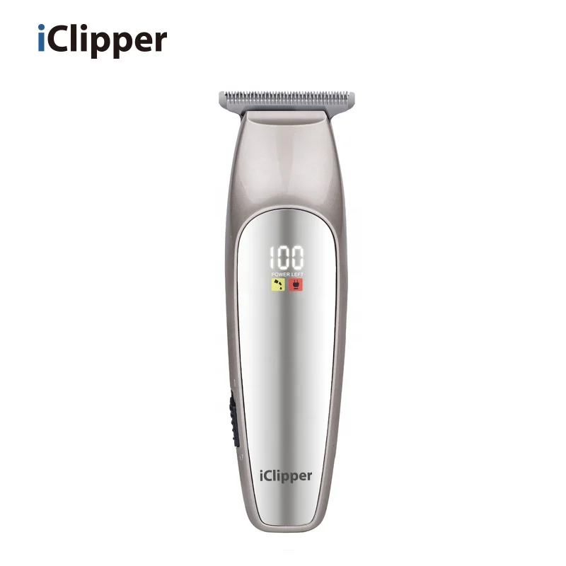 

Iclipper-M2s Professional Barber Shop Use Hair Clipper With Led Screen Li-on Battery OEM Hair Trimmer, Silver/gold/blue