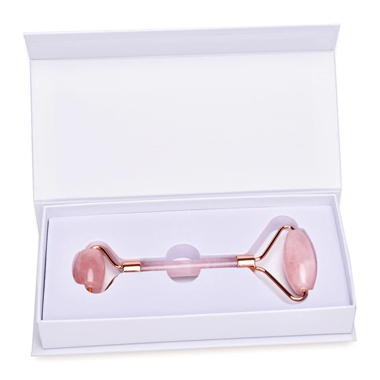 

new style rose quartz facial roller point for rose beads facial beauty, N/a