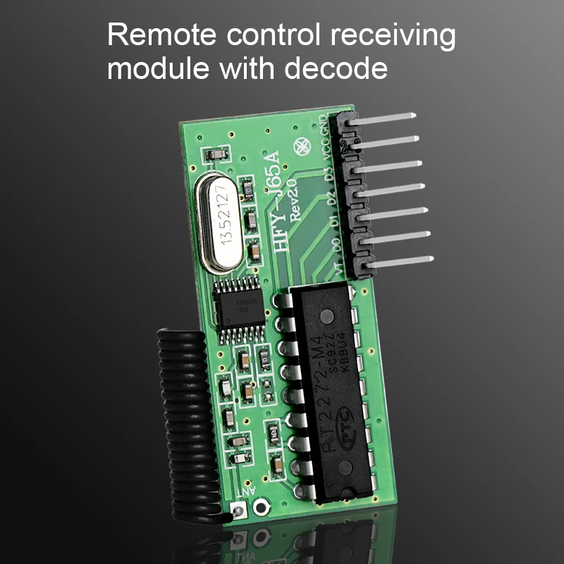 

RF 5V remote control receiving module with decode, N/a