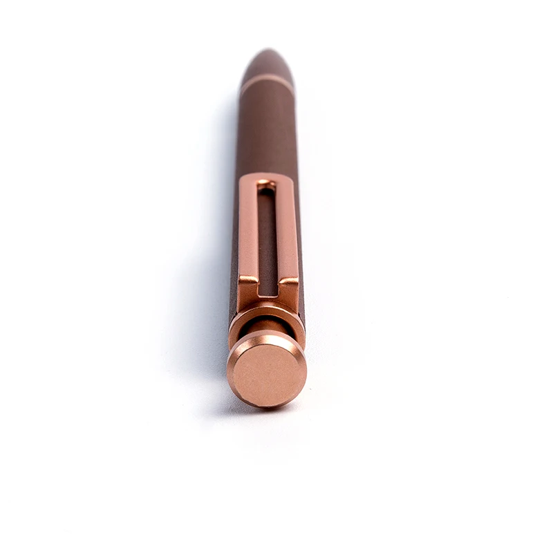 
High quality fashion corporate gift rose gold design premium click metal ballpoint pens with custom laser logo 