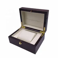 

W0055 OEM Accept Father's Day Gift Men Watch Wood Box Luxury Watch Packaging Box with Lock