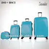 Promotional 100% PC hard shell luggage bag with beauty case