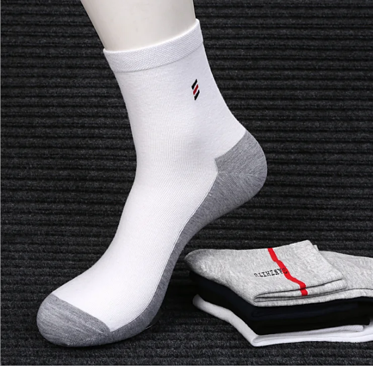 

custom crew running men white sport thick athletic Socks with logo, Grey;black;white;red