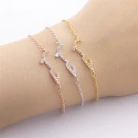 

CZ Arabic Word Bracelet Jewelry Women Wedding Accessories