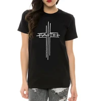 

Love Heart Jesus Faith T Shirt Women Short Sleeve Funny Christian Graphic Tshirt Women Loose Tee Shirt 2019 Clothes Brand Boss L
