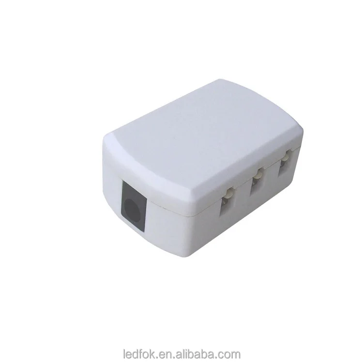 Fongkit Pure White 12V 6-Hole Connector Splitter LED Working With Under Cabinet Lamp Light Lighting 6 Holes Connector Box